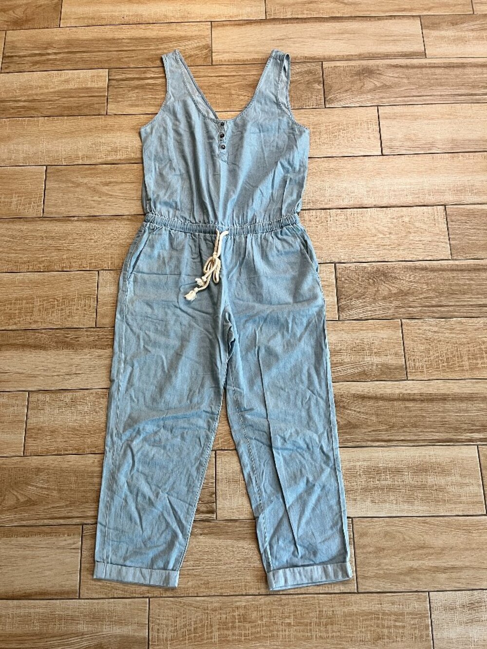 Womens Venus Denim Jumpsuit - M